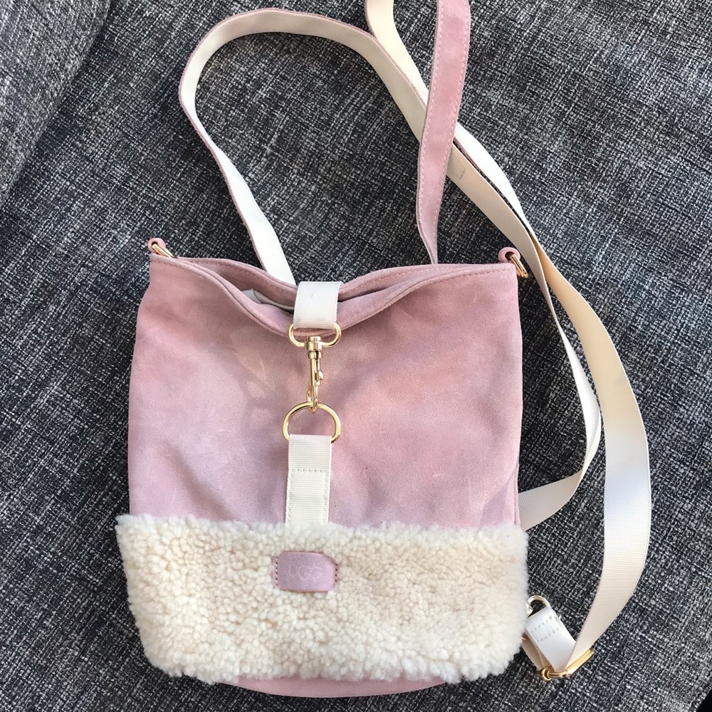 UGG Emalyn Bucket Suede Sheepskin bag